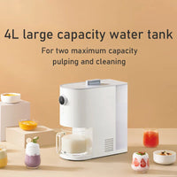 Mijia Xiaomi Food Processor Household Soymilk Juicer Automatic Cleaning 4L Water Tank Intelligent Selfcleaning Both Hot And Cold