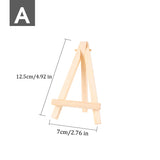 AOOKMIYA Mini Easel Frame Wood Tripod Multiple Sizes Meeting Wedding Table Number Name Card Stand Display Kids Painting Home Decor HB-026