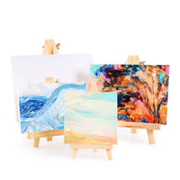 AOOKMIYA Mini Easel Frame Wood Tripod Multiple Sizes Meeting Wedding Table Number Name Card Stand Display Kids Painting Home Decor HB-026