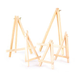 AOOKMIYA Mini Easel Frame Wood Tripod Multiple Sizes Meeting Wedding Table Number Name Card Stand Display Kids Painting Home Decor HB-026