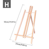 AOOKMIYA Mini Easel Frame Wood Tripod Multiple Sizes Meeting Wedding Table Number Name Card Stand Display Kids Painting Home Decor HB-026