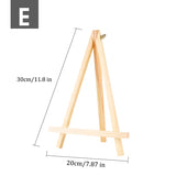 AOOKMIYA Mini Easel Frame Wood Tripod Multiple Sizes Meeting Wedding Table Number Name Card Stand Display Kids Painting Home Decor HB-026