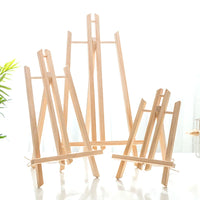 AOOKMIYA Mini Easel Frame Wood Tripod Multiple Sizes Meeting Wedding Table Number Name Card Stand Display Kids Painting Home Decor HB-026