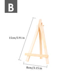 AOOKMIYA Mini Easel Frame Wood Tripod Multiple Sizes Meeting Wedding Table Number Name Card Stand Display Kids Painting Home Decor HB-026