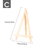 AOOKMIYA Mini Easel Frame Wood Tripod Multiple Sizes Meeting Wedding Table Number Name Card Stand Display Kids Painting Home Decor HB-026