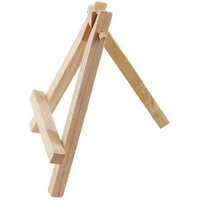 AOOKMIYA Mini Wood Display Easel, 120Pcs, Perfect for Displaying Small Canvases, Business Cards, Photos