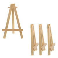 AOOKMIYA Mini Wood Display Easel, 120Pcs, Perfect for Displaying Small Canvases, Business Cards, Photos