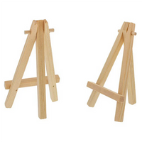 AOOKMIYA Mini Wood Display Easel, 120Pcs, Perfect for Displaying Small Canvases, Business Cards, Photos