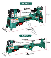 Mini máquina do grânulo do Woodworking, DIY Woodworking Torno, Woodtorneamento, 10 Polegada, 750W