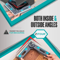 Mitre precisos calibres para serras, angular Bevel Gauge, medição e transferência de ângulos, ferramenta de madeira de 30 a 180 °