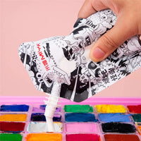 Miya HIMI-Recarga profissional de tinta guache, design de embalagem criativa, pintura não tóxica para passatempo infantil, 100ml