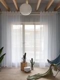 Modern White Tulle Window Curtain For Living Room Bedroom Sheer Curtain For Kitchen Voile Drapes Blind Party Wedding Decoration