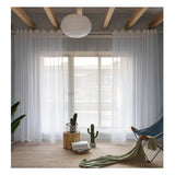 Modern White Tulle Window Curtain For Living Room Bedroom Sheer Curtain For Kitchen Voile Drapes Blind Party Wedding Decoration