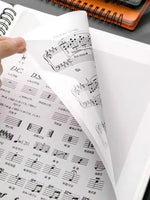 MoeTron-A4 Folder Sheet Music para Sheet Music Protector Case, Piano Music File Booklet, 8 Partição