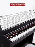 MoeTron-A4 Folder Sheet Music para Sheet Music Protector Case, Piano Music File Booklet, 8 Partição