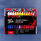 Mont Marte 48 Colors Professional Acrylic Paints 36ml Tubes Drawing Painting Pigment Hand-painted Wall Paint For Artist DIY