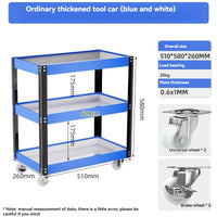 Multi-Function Mobile Tool Carrinhos, Caixa de Ferramentas do carro, Gabinete Organizador, Suporte, Garagem Workbench, Racks, Acessórios, 3-Layer