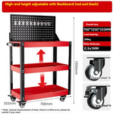 Multi-Function Mobile Tool Carrinhos, Caixa de Ferramentas do carro, Gabinete Organizador, Suporte, Garagem Workbench, Racks, Acessórios, 3-Layer