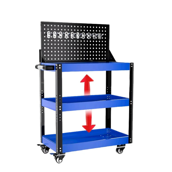 Multi-Function Mobile Tool Carrinhos, Caixa de Ferramentas do carro, Gabinete Organizador, Suporte, Garagem Workbench, Racks, Acessórios, 3-Layer