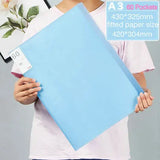 Multi Pocket A3 Folder Paper Organizer Booklet Transparent PVC Bag Display Book For A3 Paper