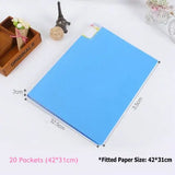 Multi Pocket A3 Folder Paper Organizer Booklet Transparent PVC Bag Display Book For A3 Paper