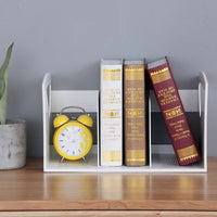 Multifuncional Color Plastic Book Stand Holder, Study Desk Organizer, Book Stopper Drawer, Frete Grátis