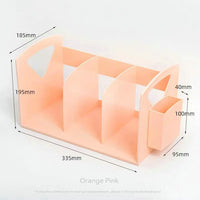 Multifuncional Color Plastic Book Stand Holder, Study Desk Organizer, Book Stopper Drawer, Frete Grátis