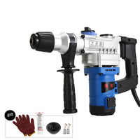 Multifuncional Rotary Hammer Impact Drill Set, picareta elétrica à mão para concreto Metal Stone