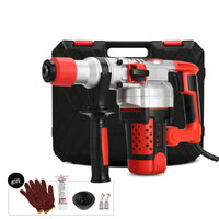 Multifuncional Rotary Hammer Impact Drill Set, picareta elétrica à mão para concreto Metal Stone