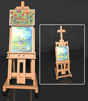 AOOKMIYA Multifunctional Easel Foldable Caballete De Pintura Oil Paint Cajoneras De Madera Artist Wood Easel for Painting Art Supplies