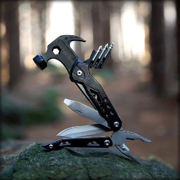 Multitool Hammer for Men, Presente de Aniversário, Marido, Handyman, Compacto, DIY, Survival Multi Tool, Mochila, Acessórios de Camping, Legal