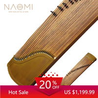 NAOMI 163cm 21-String Chinese Guzheng Zither Select Nanmu Well Carved Smooth Surface Good Sound For Professional Collection