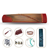 NAOMI 21 Strings Soaked Rosy Sandalwood Guzheng Chinese Zither Harp 163cm Length Free Accessories Koto Strings Snails Stands