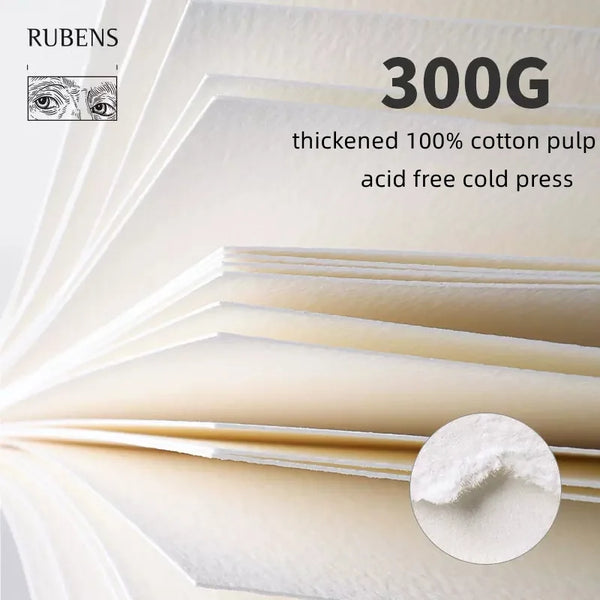 300g/m2 100% Cotton Watercolor Book for Water Color Drawing Book