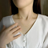 AOOKMIYA NYMPH Pure 18K yellow Gold Chopin Chain Necklace  Au750 Fine Jewelry Wedding For Female Wedding Gift X312 22-9-23