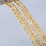 AOOKMIYA NYMPH Pure 18K yellow Gold Chopin Chain Necklace  Au750 Fine Jewelry Wedding For Female Wedding Gift X312 22-9-23