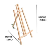 AOOKMIYA Natural Wood Easel Frame Tripod Display Meeting Wedding Table Name Card Stand Display Holder Children Painting Craft