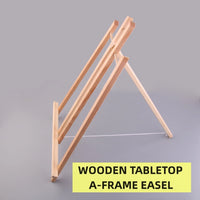 AOOKMIYA Natural Wood Easel Frame Tripod Display Meeting Wedding Table Name Card Stand Display Holder Children Painting Craft