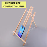 AOOKMIYA Natural Wood Easel Frame Tripod Display Meeting Wedding Table Name Card Stand Display Holder Children Painting Craft