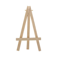 AOOKMIYA Natural Wood Mini Easel Frame Tripod Display Meeting Wedding Table Number Name Card Stand Display