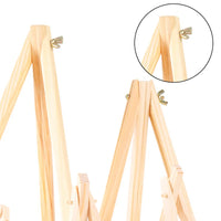 AOOKMIYA Natural Wood Tripod Desktop Painting Shelf Mini Easel Frame Children Painting Craft Holder Display Holder Table Name Card Stand