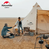 Naturehike 3-4 Persons Pyramid Camping Tent 20m² Large Spaces Luxury Tent Extended Foyer Cotton Tent Brighten 20 Outdoor Travel