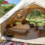 Naturehike 3-4 Persons Pyramid Camping Tent 20m² Large Spaces Luxury Tent Extended Foyer Cotton Tent Brighten 20 Outdoor Travel