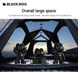 Naturehike BLACKDOG Camping Tent Automatic One-touch Dome Cabin Tent Outdoor Travel W/ Projection Screen Waterproof 5-8 Person