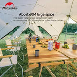 Naturehike Cloud Desk Outdoor Camping Awning Canopy Tent 60㎡ Large Space 150D Waterproof PU3000 Party Picnic A Tower Sun Shelter