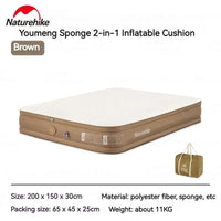 AOOKMIYA Naturehike Self-inflating Sleeping Mats Camping Air Mat 200x150 Air Bed Outdoor 2 Persons Inflatable Mattress with Electric Pump