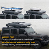AOOKMIYA Naturnest Rooftop Tent Hard Shell 2024 Upgraded Model, Nature Nest Roof Top Tent Camping with Top Roof Rack, Aluminum Hardshell