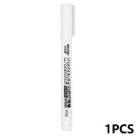 New 1/2/3PCS Waterproof Metal Marker Permanent White Paint Pen Washing Art Painting Graffiti Pens Fabric Wood Leather Marker1MM