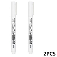 New 1/2/3PCS Waterproof Metal Marker Permanent White Paint Pen Washing Art Painting Graffiti Pens Fabric Wood Leather Marker1MM