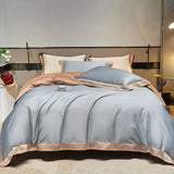 New 1000TC Egyptian Cotton Comforter Bedding Set Queen King size Bed sheet Pillow Cover 4pcs Embroidery Quilt cover